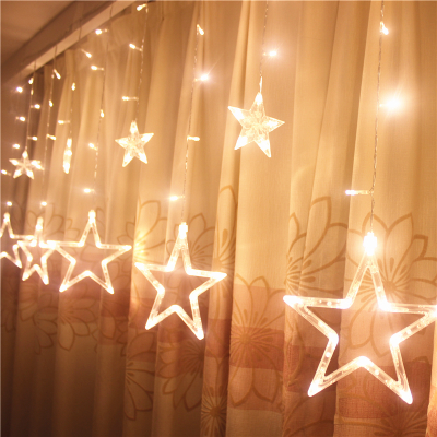 220v curtain star string lights christmas new year decoration christmas led lights christmas decorations pink/purple/red/rgb