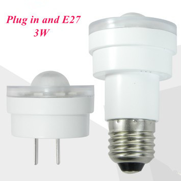 ac 200-240v smart led human sensor lamp small night light poswitchable led lighting bedside lamp plug in and e27 socket