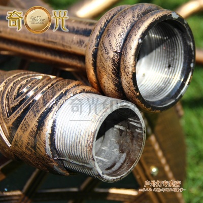 aluminum bronze europe classical garden path landscape lighting courtyard lamp lights outdoor lamppost led 12w bulb included