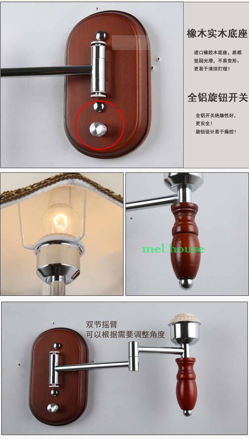 bed light personalized balcony solid wood wall lamps corridor lighting bedside wall lamp lights solid wood handmade wall light