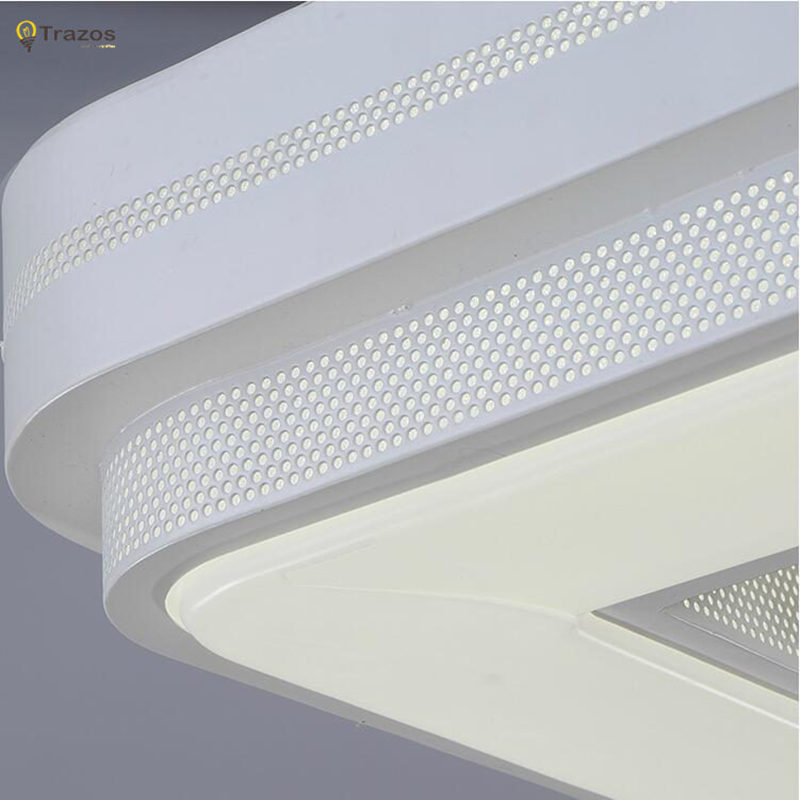 chinese style surface mounted led ceiling light for bedroom luminaria de led para sala black white acrylic shade ceiling light