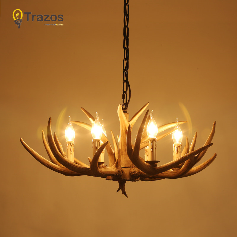 countryside chandelier for home lighting decoration indoor christmas lamp pendentes e lustres antlers wooden ceiling chandelier