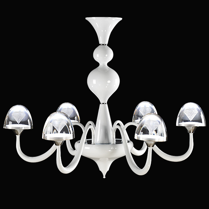 creative design led chandelier indoor lamp decor wedding party lighting lustres de teto jellyfish diamond glass shade chandelier