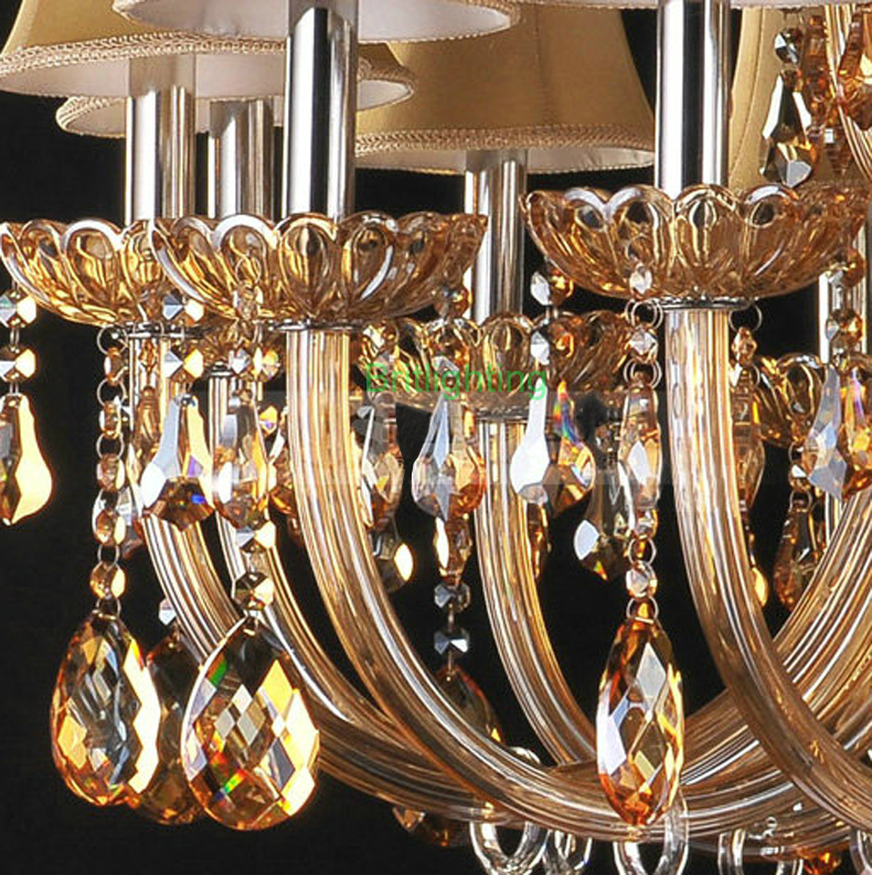crystal chandelier luxury led chandeliers vintage gold chandelier modern classic chandeliers with fabric multi-tier lighting