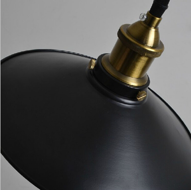 diameter 280mm black&white hanging pendant light with copper base,the loft vintage lamp,e27/110v/220v edison pendant bar lamps