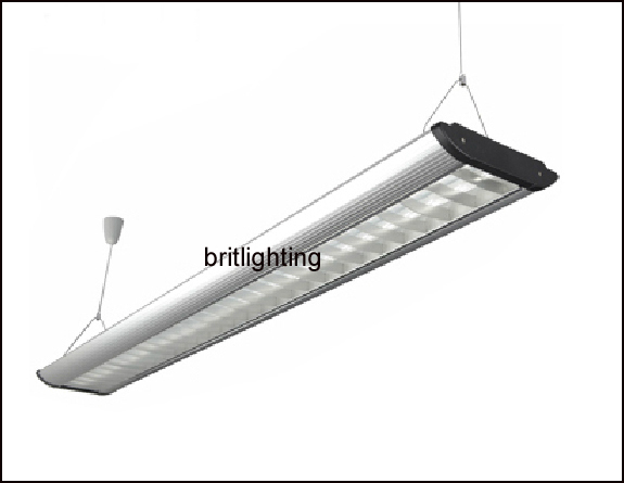 hanging office lighting aluminum grille comercial light t5 fluorescent industrial lights contemporary office pendant lightings