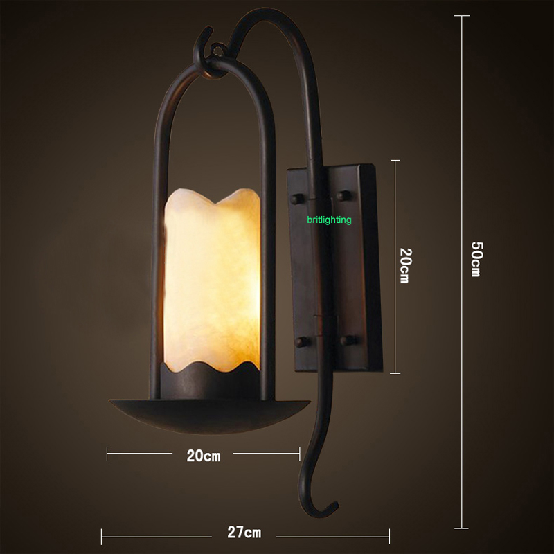 industrial and retro sconces bar counter large wall mount sconce country style glass wall lamp edison bulb wall light led lamp