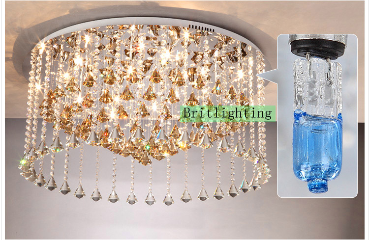 k9 crystal ceiling light for living room diameter 80cm surface mounted lighting luxury ceiling light flush mount ceiling light
