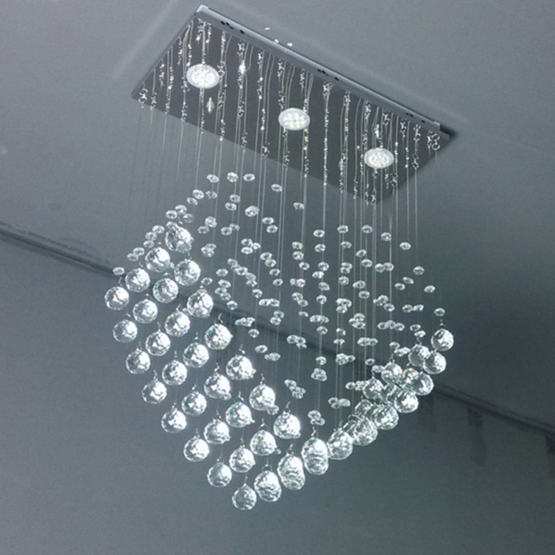luxury crystal chandelier dining room led suspension light stainless steel chandelier lighting master room crystal chandelier