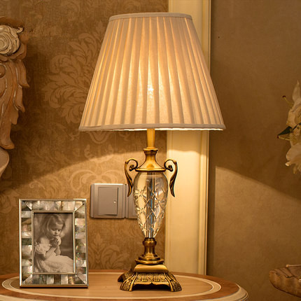 luxury crystal table light crystal table lamp bedroom bedside for living room europe house lighting e27 socket quality lights