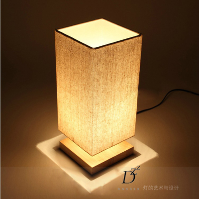 modern brief table lamps for bedroom bedside table lights wood+fabric dimmable bedroom lamp lighting fixture e27 bulb 110v/220v