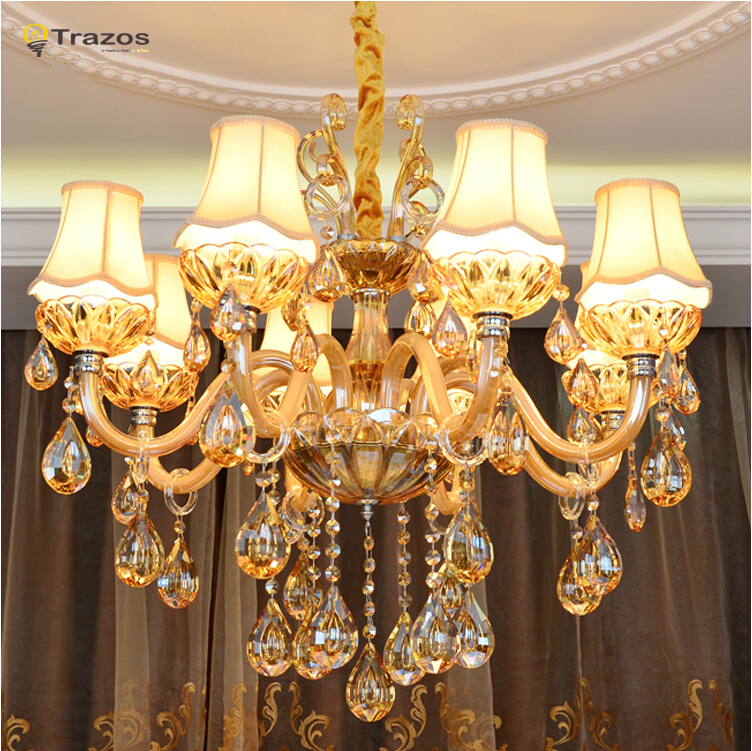 modern crystal chandelier living room lustres de cristal decoration tiffany pendants and chandeliers home lighting indoor lamp