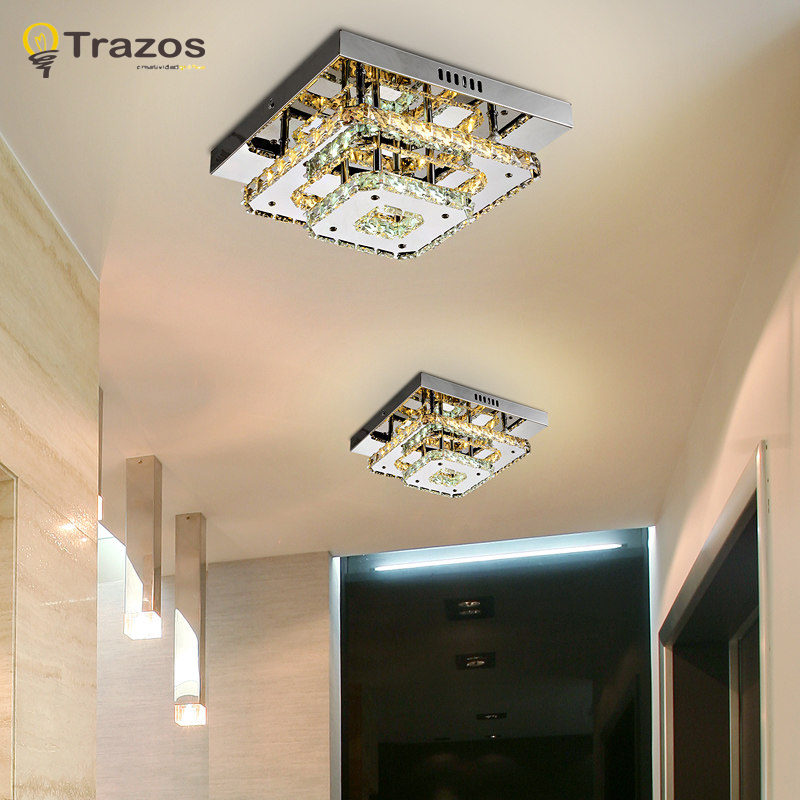 modern crystal led ceiling lights fixture for indoor lamp lamparas de techo surface mounting ceiling lamp for bedroom