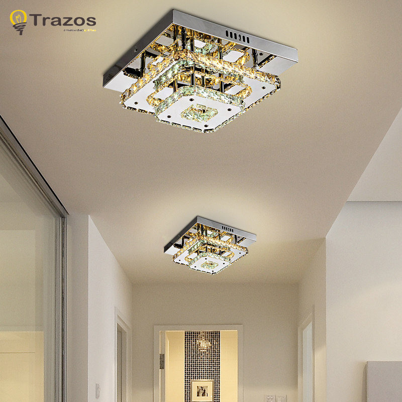 modern crystal led ceiling lights fixture for indoor lamp lamparas de techo surface mounting ceiling lamp for bedroom