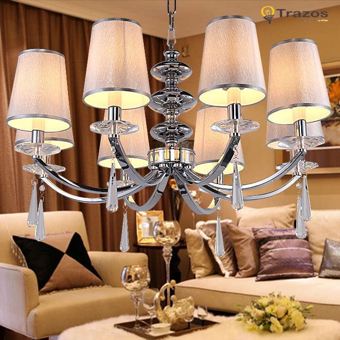 modern european style led chandelier fashionable living room lamp pendentes e lustres wedding party decoration lighting fixture