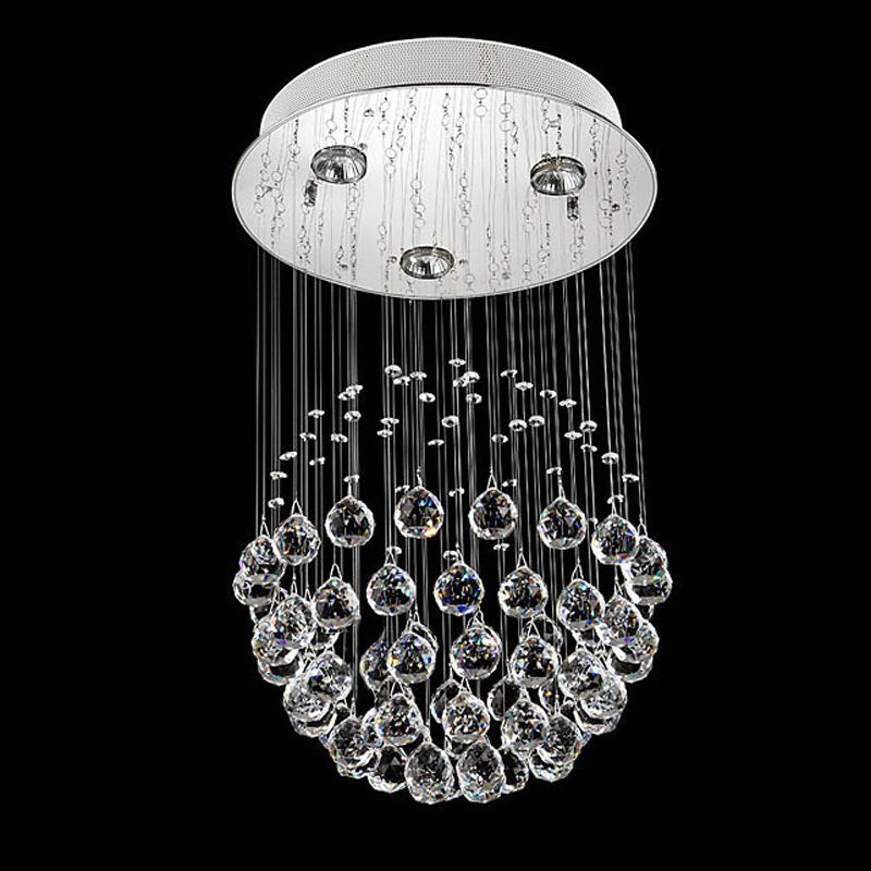 modern hanging crystal chandelier round chandelier contemporary k9 crystal ball chandelier decorative raindrop lamp for kitchen