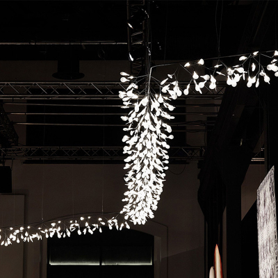 moooi bertjan pot heracleum chandeliers rectangle 100cm design led lamp pendant lighting suspension snowflake leaf firefly light