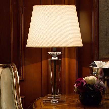 nice quality dimmable crystal table lamp for living room bedroom bedside lamp deco luxury crystal lamp body american style