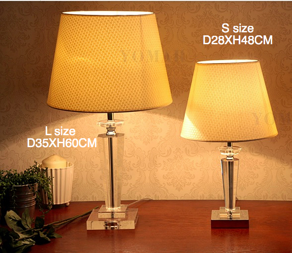 nice quality dimmable crystal table lamp for living room bedroom bedside lamp deco luxury crystal lamp body american style