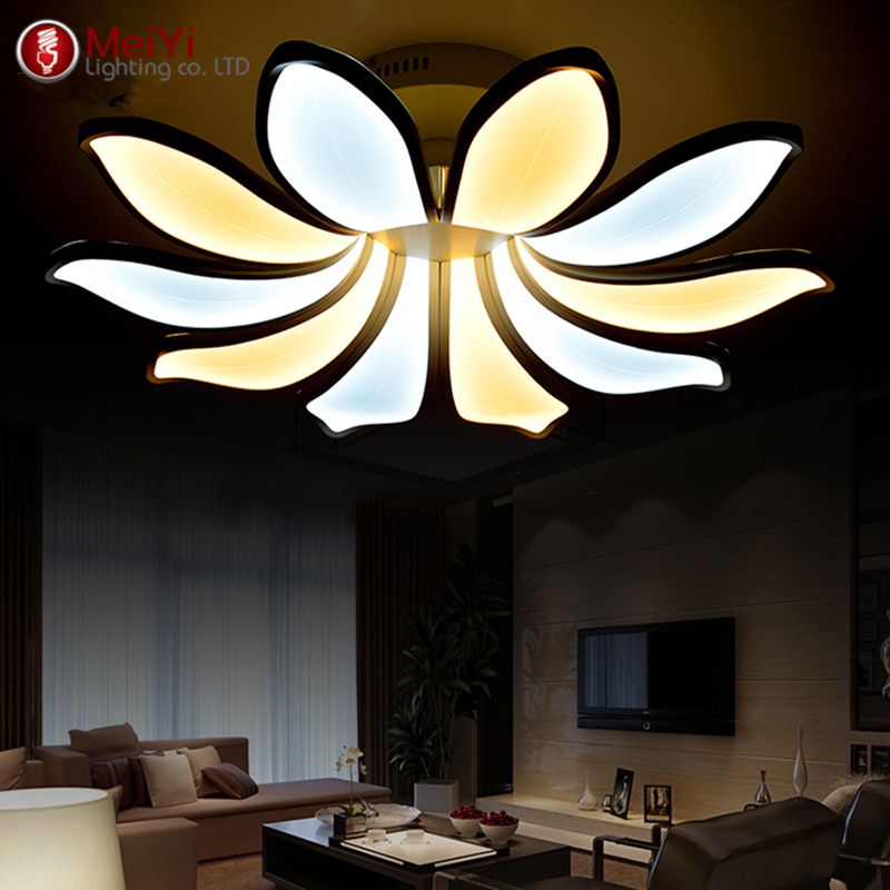 novelty flower led ceiling lights for living room luminarias para sala ceiling fixtures bedroom lighting decorative lampshade