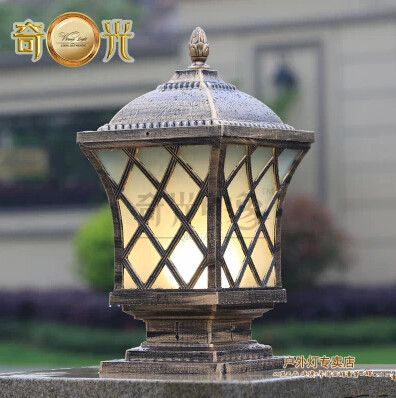 outdoor led wall light pillar lamp column head door light garden wall fence lighting aluminum die casting outdoor lamp