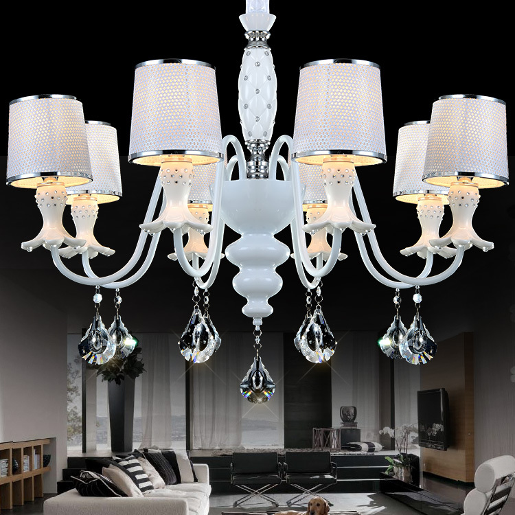 romantic crystal led chandelier for indoor decoration lustre cristal moderno living room pendants chandelier lighting