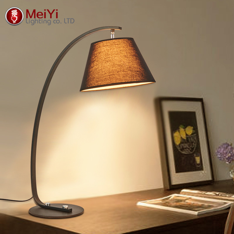 sell desk lamp home decoration romantic modern bedroom light fabric table lamps for living room bedroom reading room