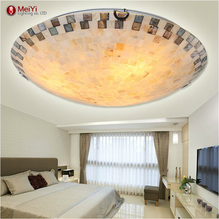 tiffany mediterranean style natural shell ceiling lights lustres night light led lamp floor bar home lighting