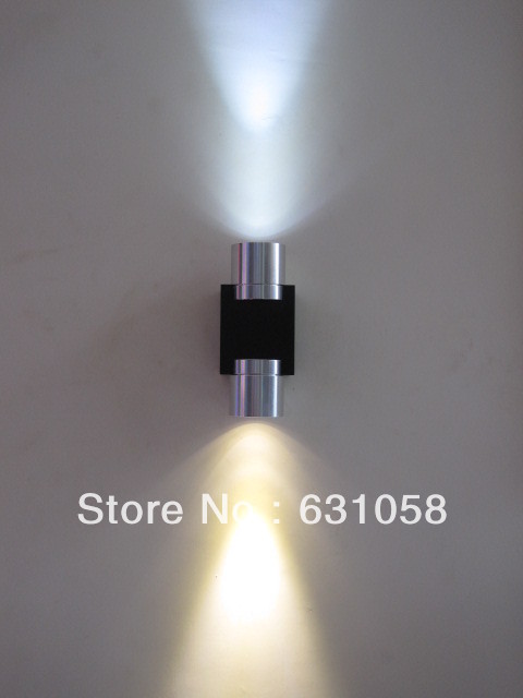 3pcs/lot 2w led wall lamp epistar chip 85-265v high power led indoor /outdoor decorative wall lamp rohs ce