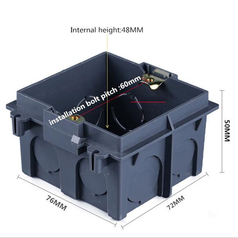 86 cassette wall plate box for 86 type wall plate switch and socket stair step light lamp lighting mounting box