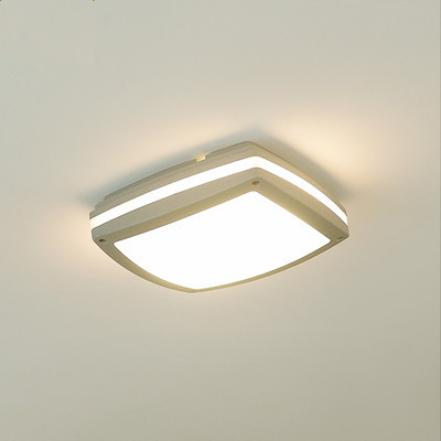 aluminum square waterproof balcony ceiling light modern fashion outdoor corridor lights ip54 bathroom ceiling lights e27 socket