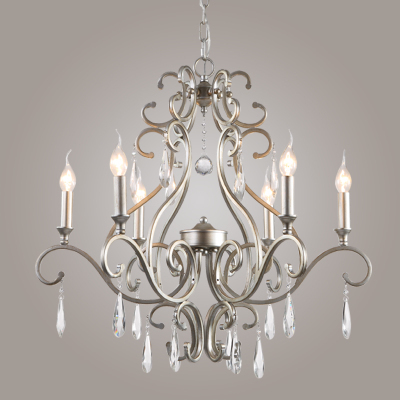 american french rustic iron crystal chandelier lights 3 arms/6 arms/8 arms home lighting deco lustre de cristal sala 110v/220v