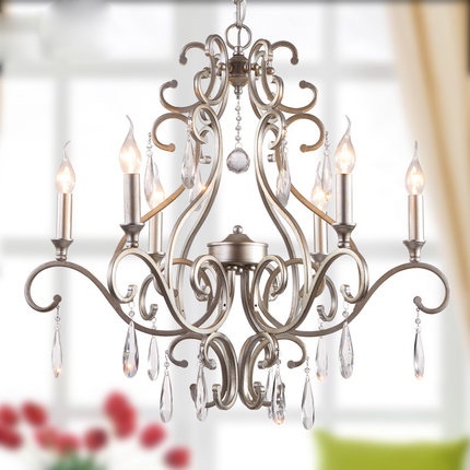 american french rustic iron crystal chandelier lights 3 arms/6 arms/8 arms home lighting deco lustre de cristal sala 110v/220v - Click Image to Close