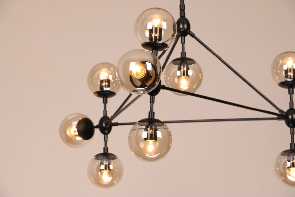 art deco modo chandeliers 10 lights amber glass e26 e27 living dining room foyer parlor hall bar lights 110v 220v