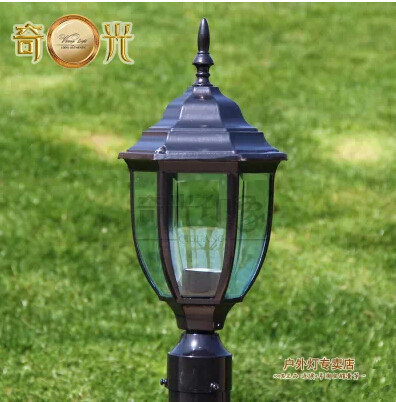 black/bronze 80cm led lawn lamp garden lights road lamp garden lights fitting outdoor pole lamps e27 base socket 110v/220v