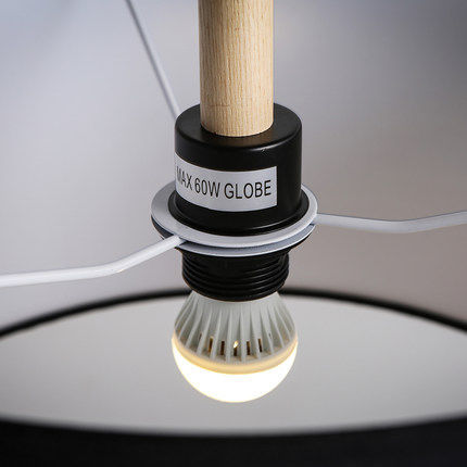 black/white fabric+iron led pendant lighting lamp scandinavian pendant lights modern for office/bar/cafe/dinning hall led