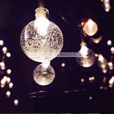 crystal ball led string lights led christmas garland indoor outdoor garden decoration lights for new year 10m 100led ac220v