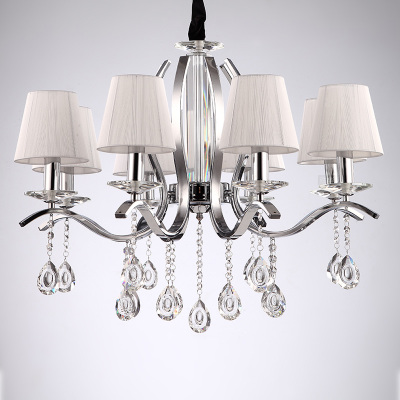 crystal chandeliers lamparas de techo lampshade modern led chandelier for home lighting 3/5/6/8/10 arms kris tall kronleuchter