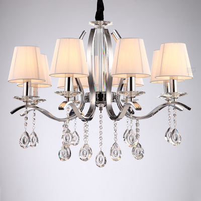 crystal chandeliers lamparas de techo lampshade modern led chandelier for home lighting 3/5/6/8/10 arms kris tall kronleuchter