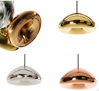 designer lamp quality plated glass bowl pendant light bulb silver/gold/bronze light fixture luminarias para sala ac110v/220v