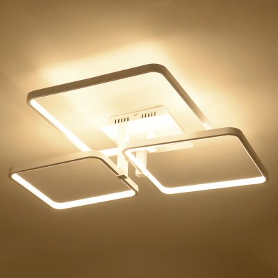 lamparas de techo lampshade acrylic modern led ceiling light luminaire surface mount for living room design plafonnier 100-240v