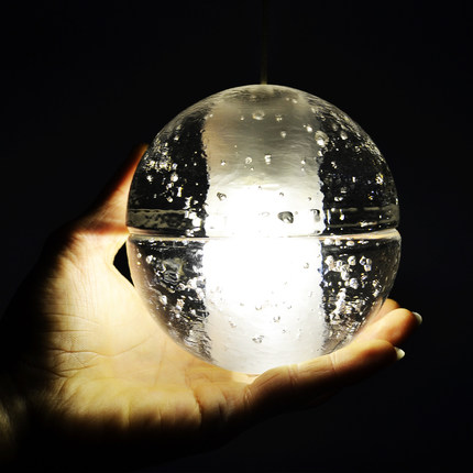 led crystal glass ball pendant lamp meteor rain meteoric shower stair bar droplight chandelier light 110-240v lustres de cristal
