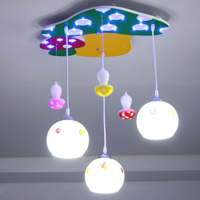 lovely ceiling child lighting mushroom child light bedroom decoration lighting cartoon led ceiling colgante light lamps