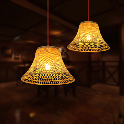 modern bamboo pendant light shades america country cage bird nest hanglamp led bamboo lamp shades wood suspension luminaire