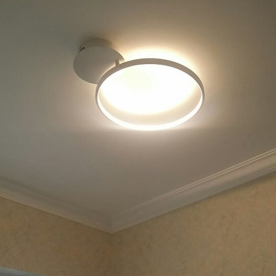 modern ceiling led circle flush mount led ceiling light fixtures for bedroom home lighting single double rings plafon led
