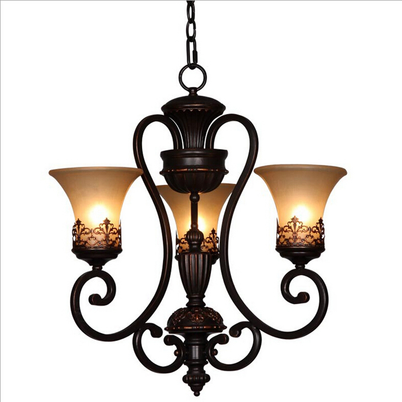 modern chandeliers 3 or 5 lights black painting resin metal chandelier light for living bed dinning room lamps