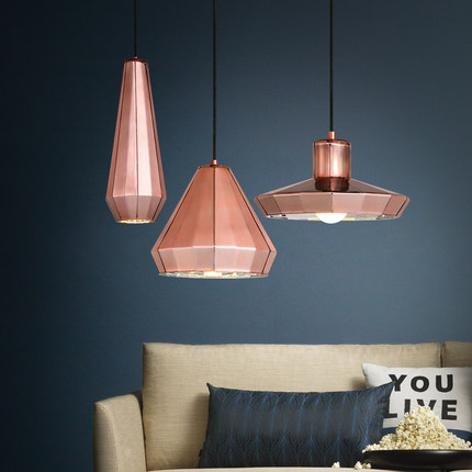 modern design lamp brief plated galss pendant lamp single head glass hanging light lampadario moderno tawny color ac110-240v