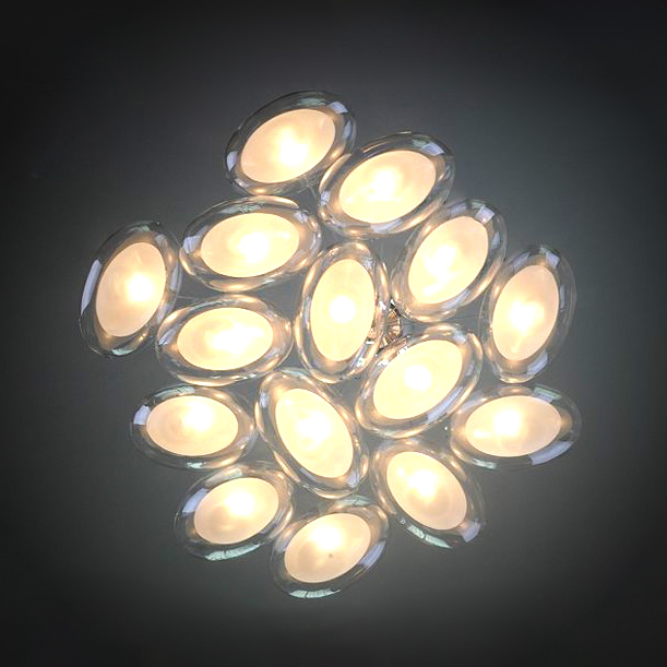 modern egg glass chandeliers light with 15 g4 led bulbs dinning study living room parlor room