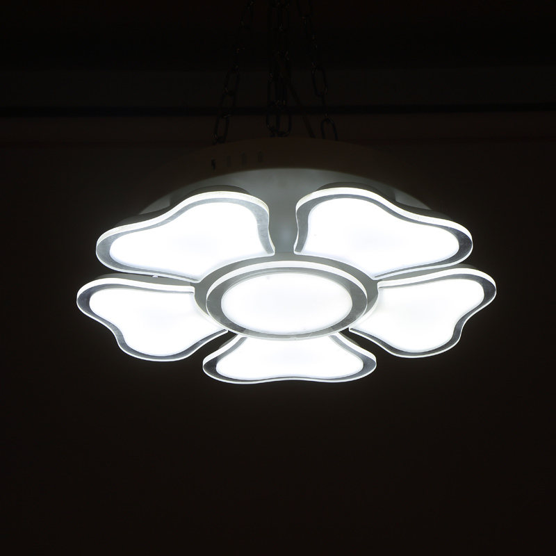 modern led ceiling lights transparent crystal 90-265v living bed room flush mount metal and acylic