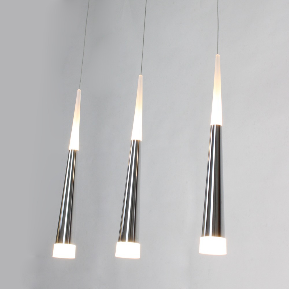 modern led pendant lamps 3 lights with long bar backplate 90-265v acrylic dinning living study room pendant lights